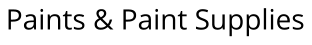 Paints & Paint Supplies